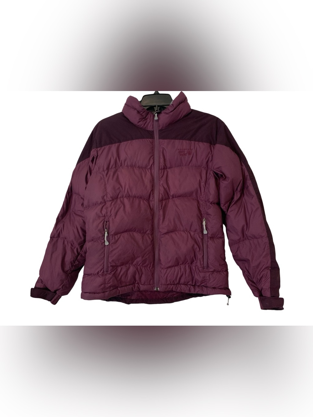 Mountain Hardwear Women’s Purple Down Puffer Jacket Winter Coat M Adjustable